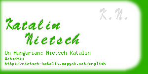 katalin nietsch business card